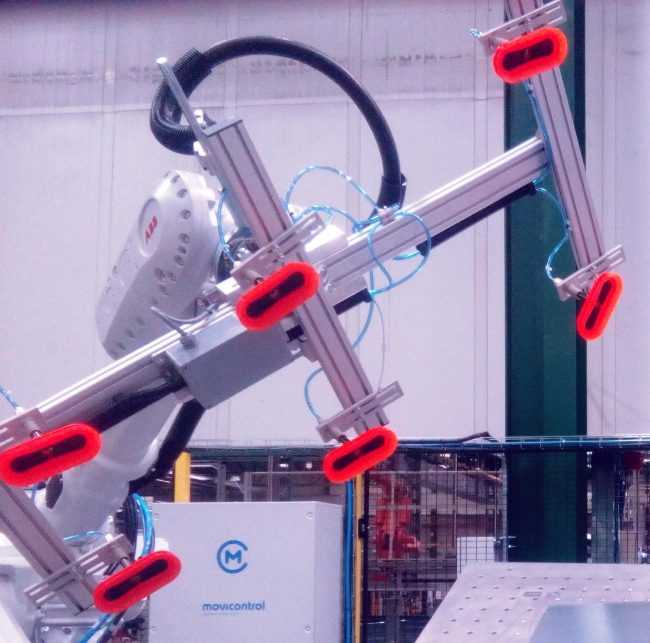 pinza con ventosas para robot