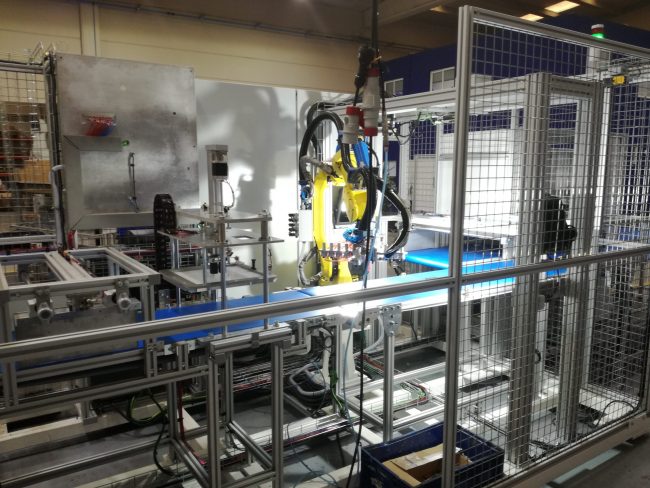 Grabado láser con robot